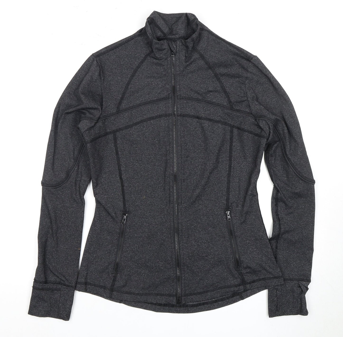 SPORTFX Women’s Black Slim Fit Full Zip Sweatshirt
