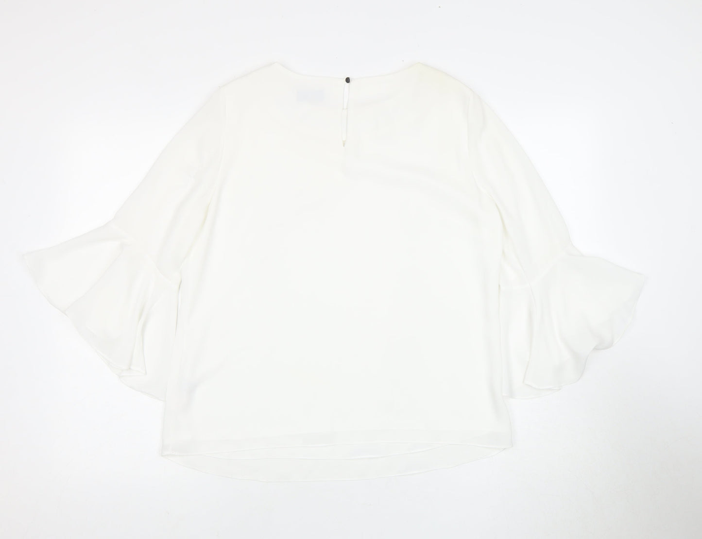 Womens UK Size 12 Wallis White  Blouse
