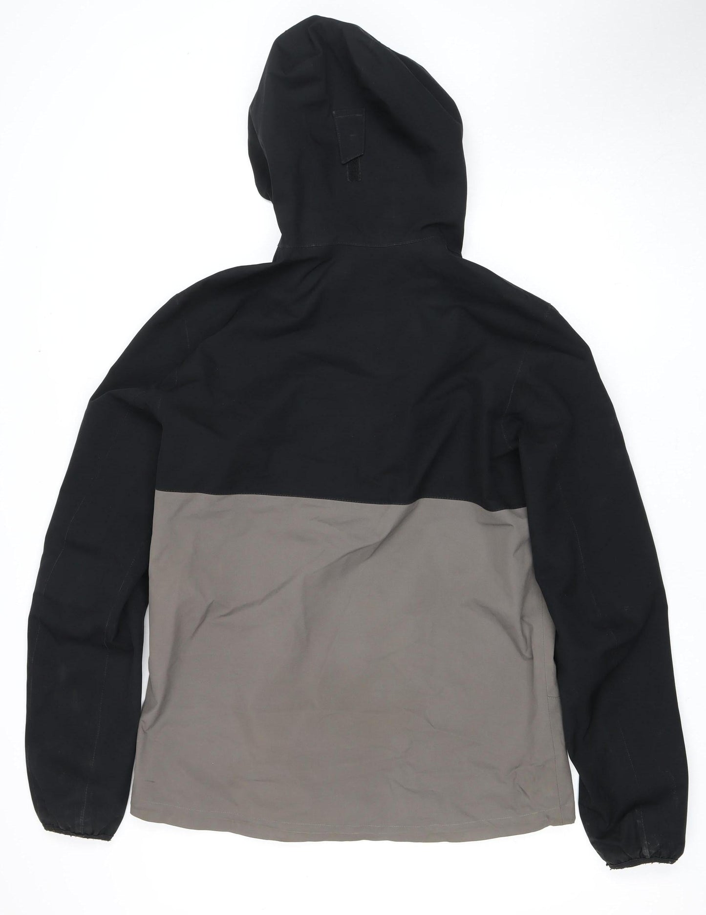 Mens UK Size L DECATHLON Black Windbreaker Coat