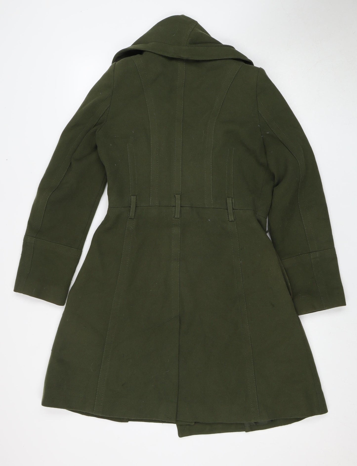 Womens UK Size M Oasis Green Overcoat