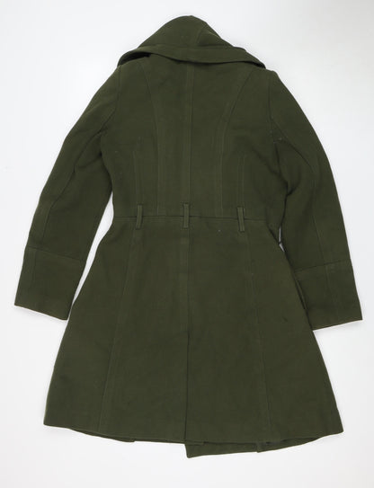 Womens UK Size M Oasis Green Overcoat
