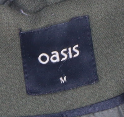 Womens UK Size M Oasis Green Overcoat