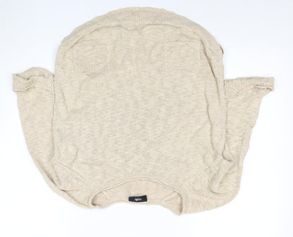 Wallis Women Beige S Jumper 3/4 Sleeve Cotton