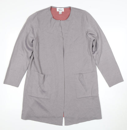 Womens UK Size 14 Afibel Grey Cardigan Jumper