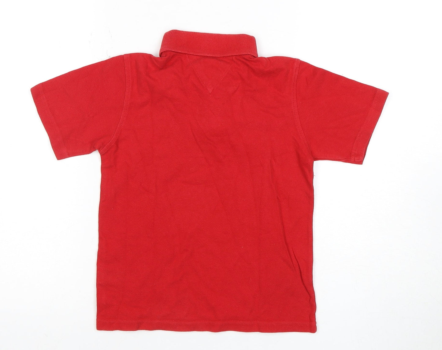 Tommy Hilfiger Boys Red Polo Shirt S Regular Fit