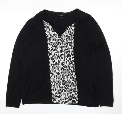 Womens UK Size 18 NEXT Black Tunic Blouse
