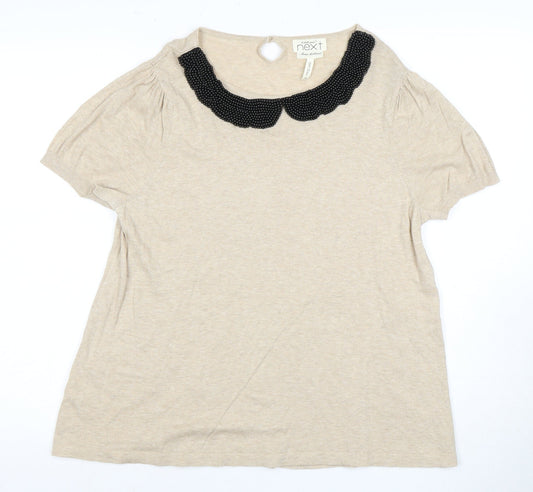 Womens UK Size 18 NEXT Beige  T-Shirt