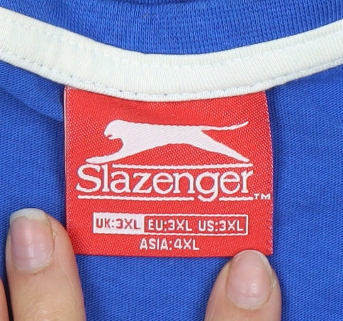 Slazenger Men's Blue Sleeveless Crew Neck T-Shirt 3XL