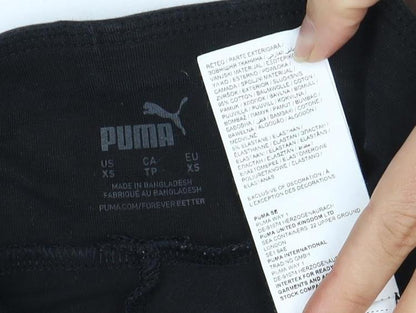 Puma Women's Black XS Biker Shorts for Gym