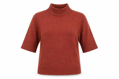 Womens UK Size S VILA Brown Pullover Jumper