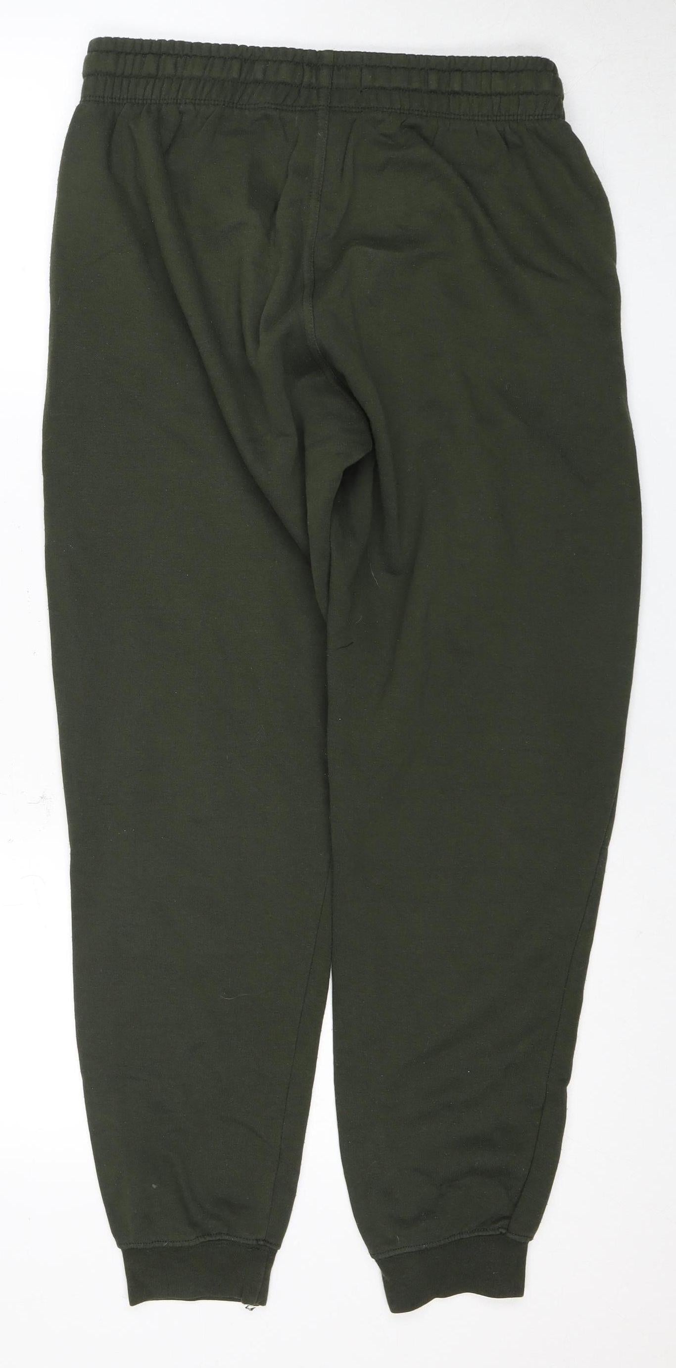 H&M Men's Green Sweatpants S Regular Fit