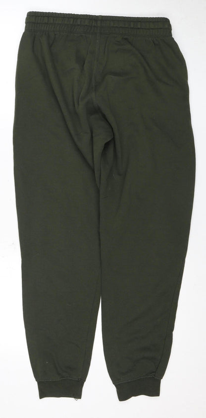 H&M Men's Green Sweatpants S Regular Fit