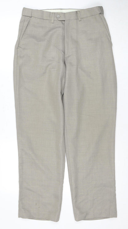 Jolliman Men's Beige Trousers, Size L, Casual Style