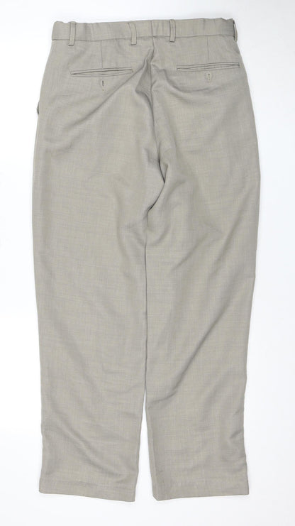 Jolliman Men's Beige Trousers, Size L, Casual Style