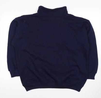 casuals Unisex Red Blue Argyle Pullover Sweatshirt Size 14
