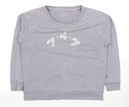 Pollyanna Women's Grey Pullover Sweatshirt S Casual
