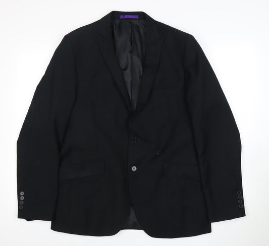 Mens UK Size 40 New Look Regular Black Suit Jacket