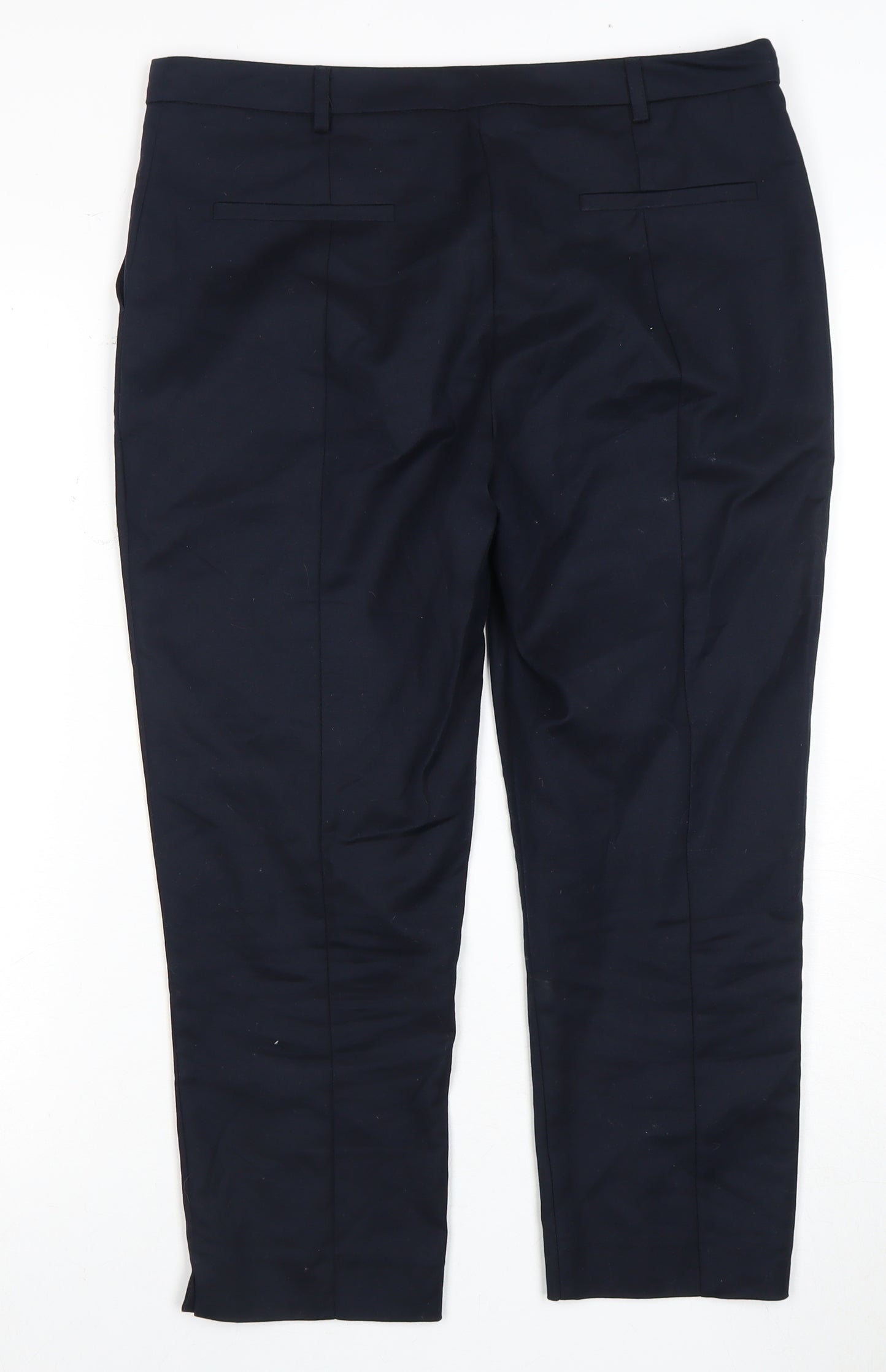 Womens UK Size 10 Oasis Slim Fit Business Casual Black Trousers