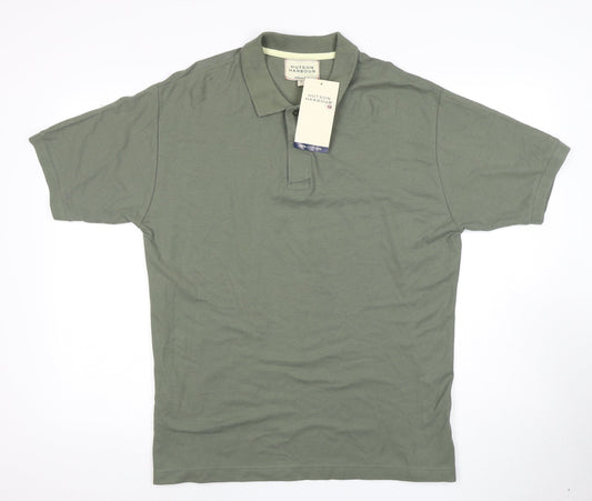 Hutson Harbour Green Cotton Men's Polo L