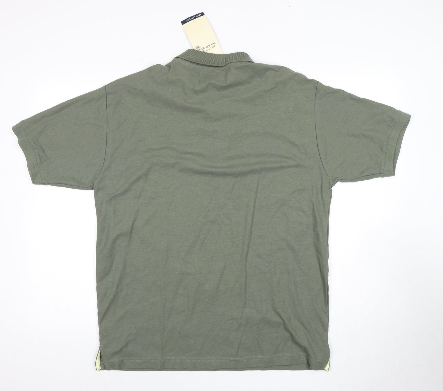 Hutson Harbour Green Cotton Men's Polo L