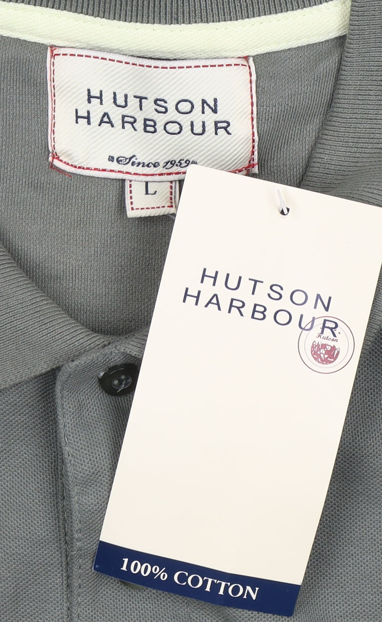 Hutson Harbour Green Cotton Men's Polo L