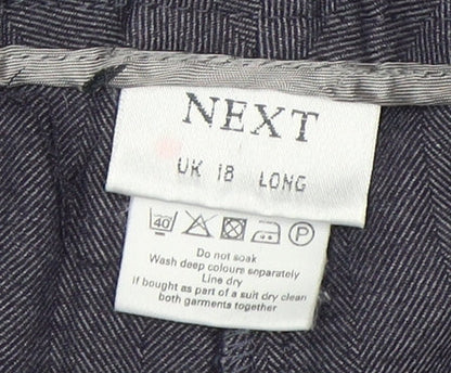 Next Men's Grey Trousers Size 18 Viscose Blend