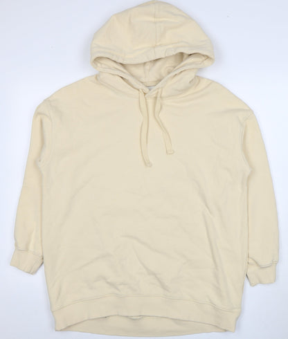 Womens UK Size S H&M Beige Pullover Hoodie
