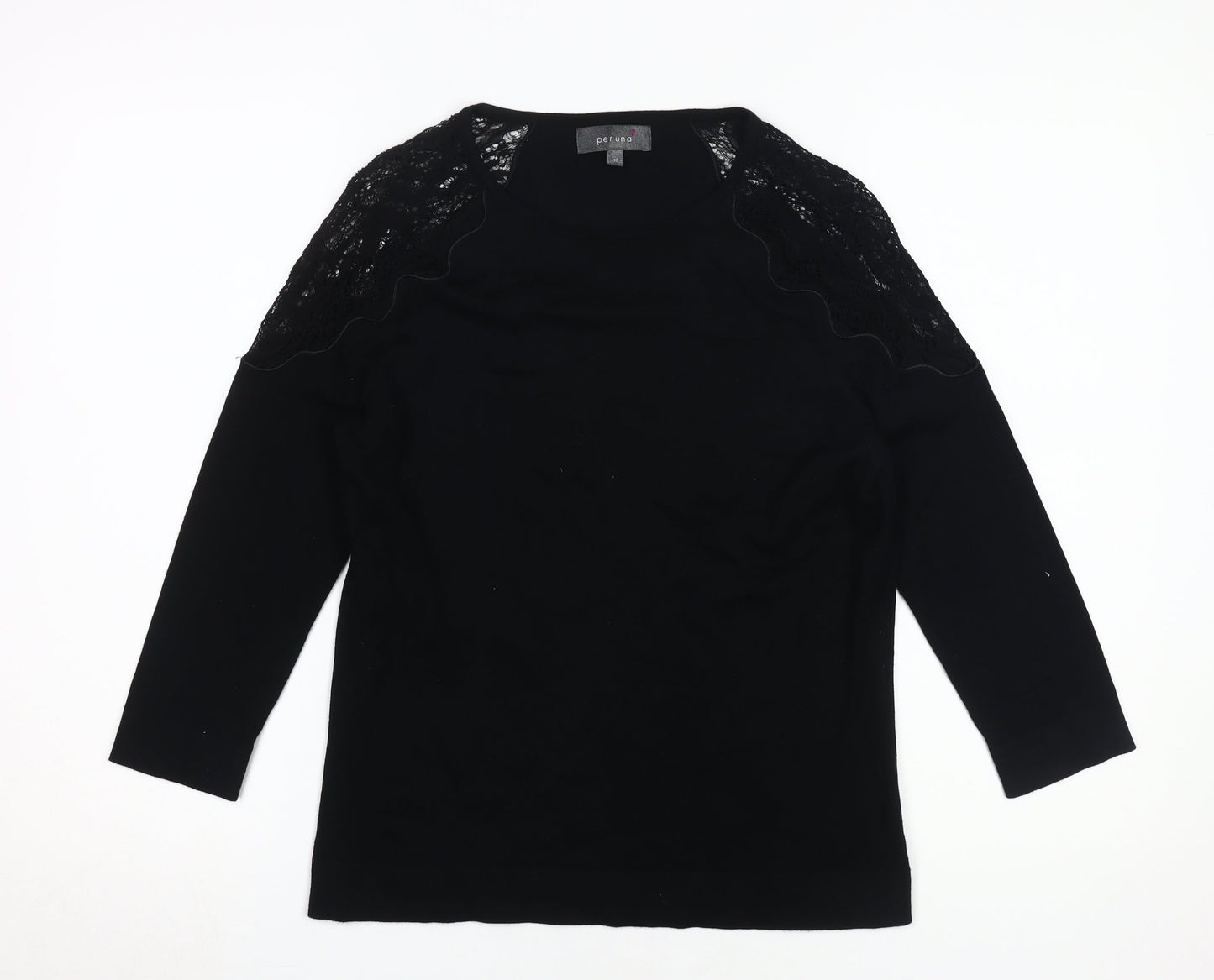 Womens UK Size 10 Marks and Spencer Black Basic Blouse