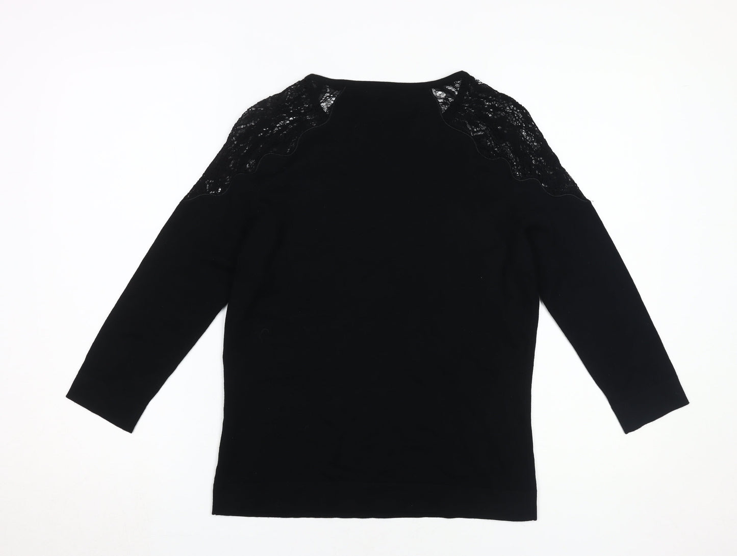 Womens UK Size 10 Marks and Spencer Black Basic Blouse
