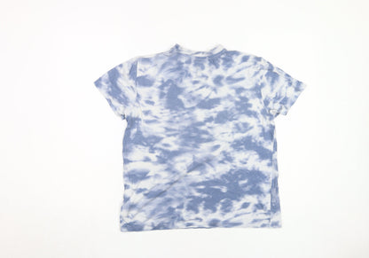 Simpsons Blue Tie Dye T-Shirt XS Unisex Adults