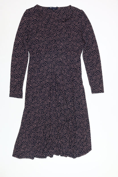 Crew Clothing Women's Heart Print Jersey Shift Dress Multicoloured 12
