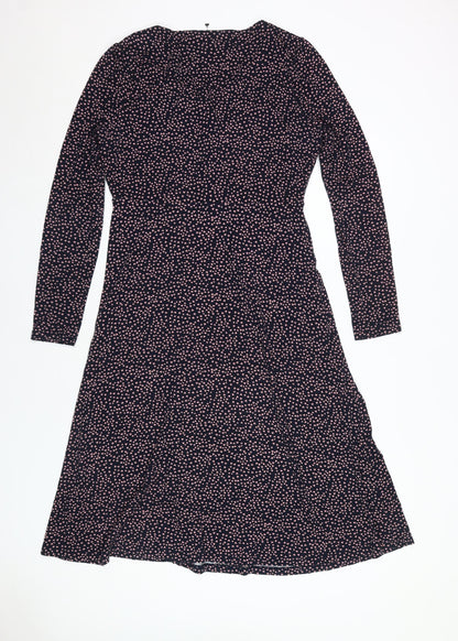 Crew Clothing Women's Heart Print Jersey Shift Dress Multicoloured 12