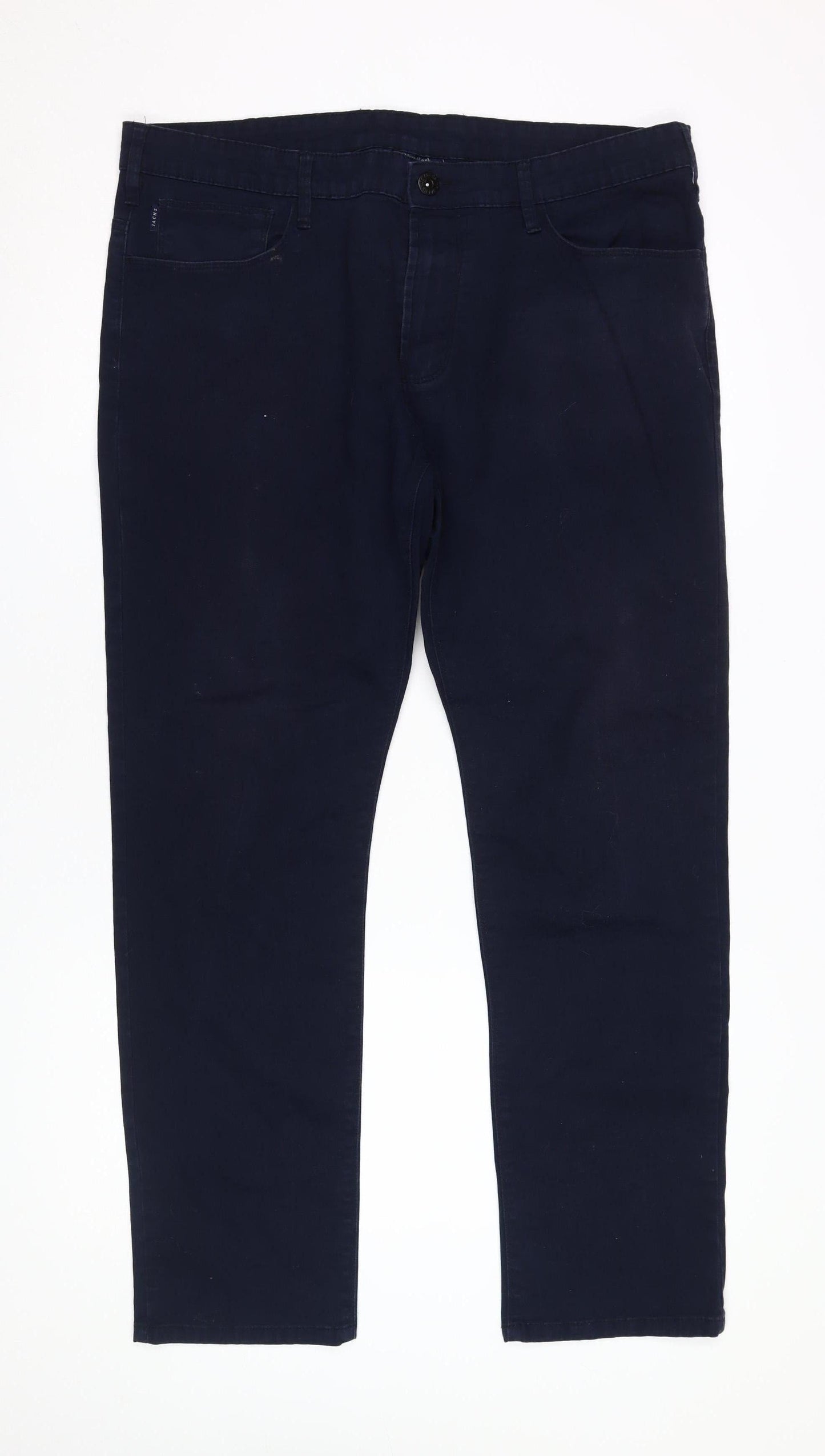 JACHS New York Men's Blue Chino Trousers Size L