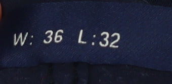 JACHS New York Men's Blue Chino Trousers Size L