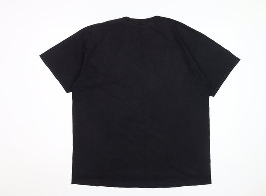 The Rolling Stones Men's Black L Music Graphic Tee