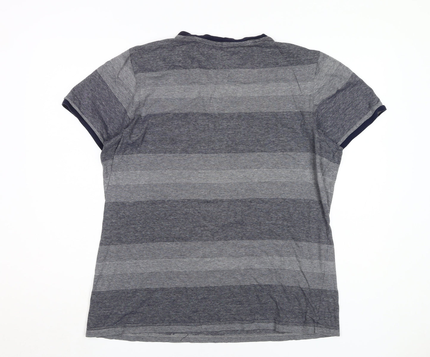 Mens UK Size L No Data Grey  T-Shirt
