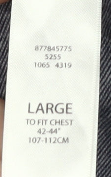 Mens UK Size L No Data Grey  T-Shirt
