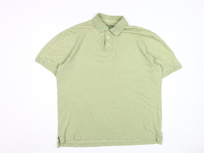 Timberland Men's Green Polo Short Sleeve, Size L