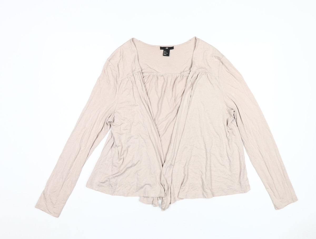 Womens UK Size 12 H&M Beige Cardigan Jumper