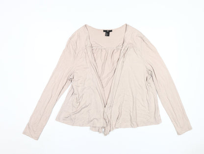 Womens UK Size 12 H&M Beige Cardigan Jumper