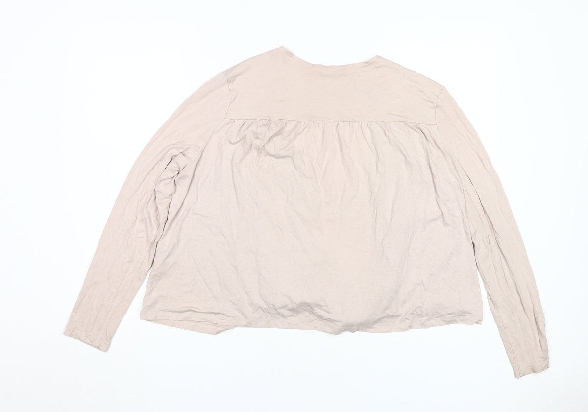 Womens UK Size 12 H&M Beige Cardigan Jumper