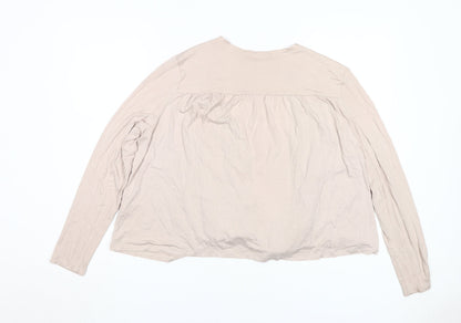 Womens UK Size 12 H&M Beige Cardigan Jumper