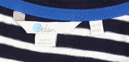 Boden Women Stripe T-Shirt Dress, Size 12, Multicoloured