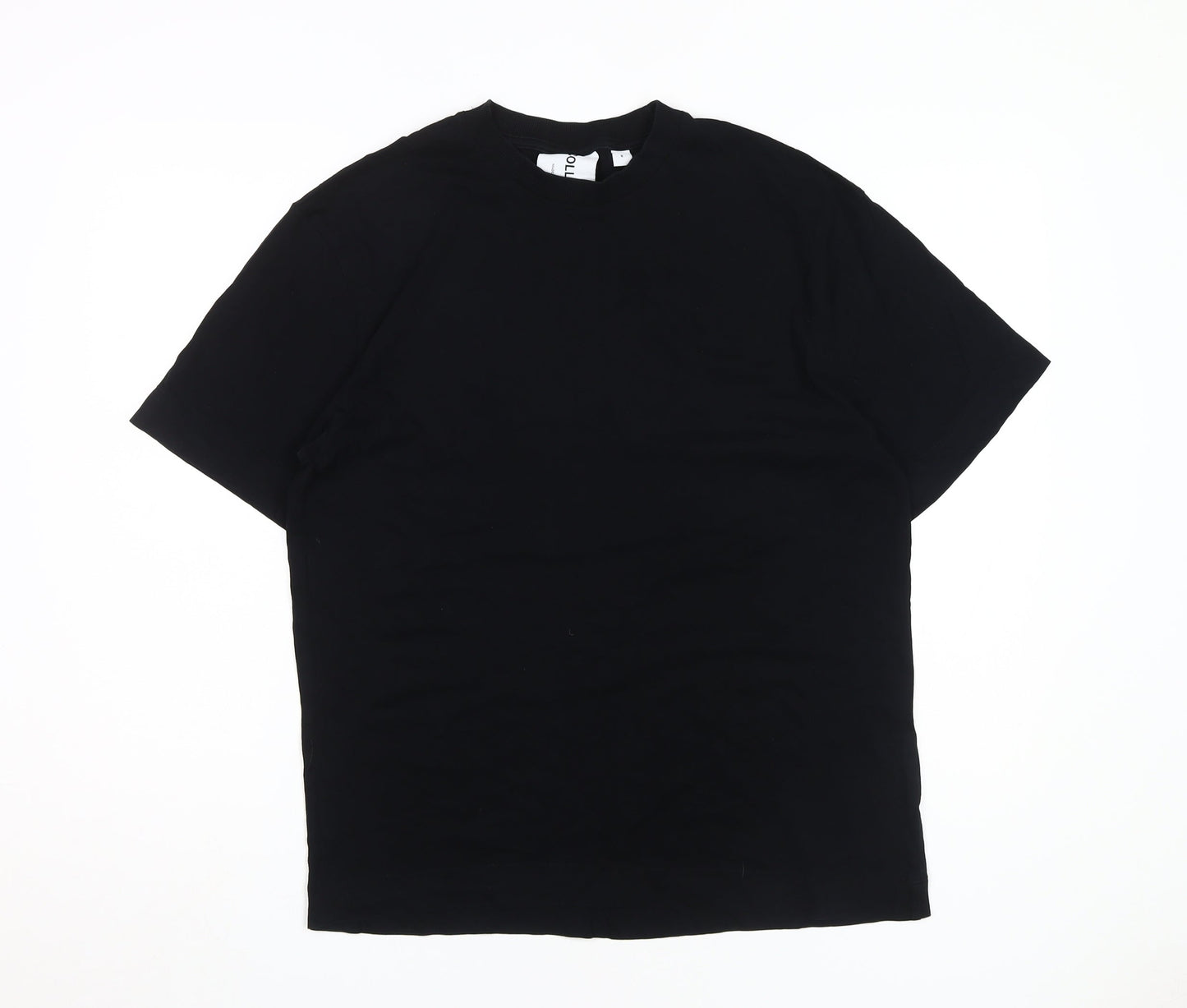 Unisex Adults UK Size M COLLUSION Black Basic T-Shirt