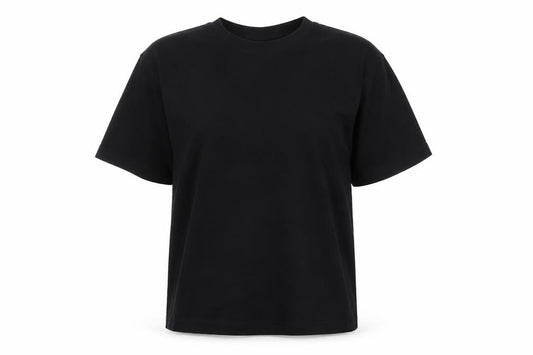 Front view of Collusion Black Crew Neck T-Shirt - M