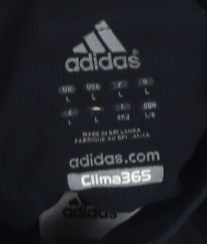 Adidas Men's Black Long Sleeve Top, Size L