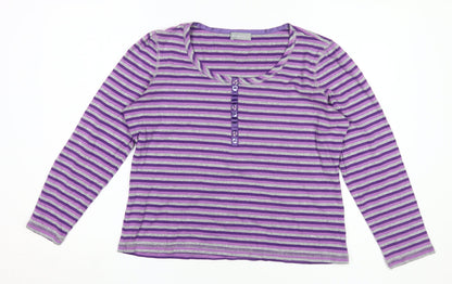 Womens UK Size M Per Una Purple  T-Shirt