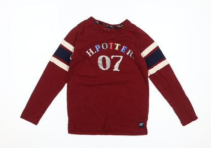 Marks and Spencer Boys Red Harry Potter Long Sleeve T-Shirt