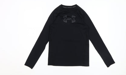 Under Armour Boys Black Long Sleeve Athletic Top