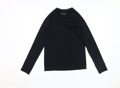 Under Armour Boys Black Long Sleeve Athletic Top
